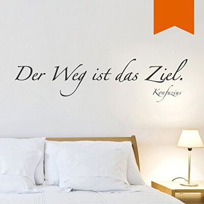 WANDKINGS Wandtattoo Der Weg ist das Ziel. (Konfuzius) 90 x 23 cm orange erhältlich in 33 Farben WANDKINGS Wandtattoo Der Weg ist das Ziel. (Konfuzius) 90 x 23 cm orange erhältlich in 33 Farben