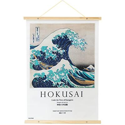 Grupo Erik Poster The Great Wawe Off Kanagawa Rollbild Die Große Welle vor Kanawaga/Kakemono/Wallscroll 70x50 cm Grupo Erik Poster The Great Wawe Off Kanagawa Rollbild Die Große Welle vor Kanawaga/Kakemono/Wallscroll 70x50 cm