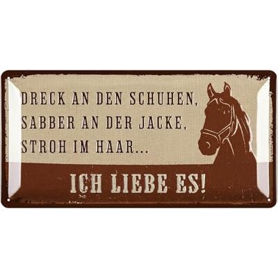 LANOLU Retro Blechschild Pferde Schild Geschenke für Pferdeliebhaber und Reiter Boxenschilder mit Spruch Poster Pferde Deko, vintage Metallschild, 17x34cm LANOLU Retro Blechschild Pferde Schild Geschenke für Pferdeliebhaber und Reiter Boxenschilder mit Spruch Poster Pferde Deko, vintage Metallschild, 17x34cm