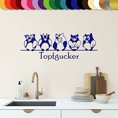 Sunnywall Wandtattoo Topfgucker Eulen Vögel Kochen Küche Essen Wandsticker Königsblau Gr1 Sunnywall Wandtattoo Topfgucker Eulen Vögel Kochen Küche Essen Wandsticker Königsblau Gr1