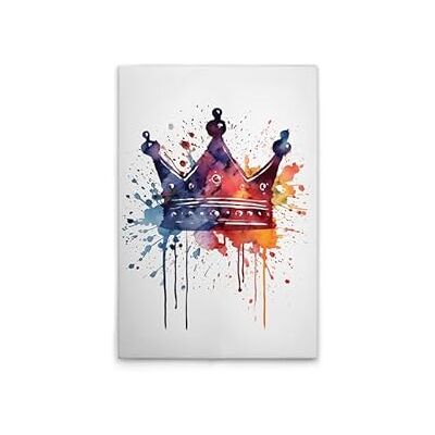A.S. Création Leinwandbild Farbenfrohe Krone Wandbild in Bunt, 50 x 75 cm DD133278 A.S. Création Leinwandbild Farbenfrohe Krone Wandbild in Bunt, 50 x 75 cm DD133278