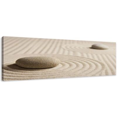 Visario Leinwandbilder 5704 Bild auf Leinwand Spa Sand, 120 x 40 cm Visario Leinwandbilder 5704 Bild auf Leinwand Spa Sand, 120 x 40 cm