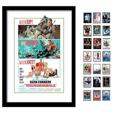 iPosters Gerahmter Kunstdruck, mit Motiv von James Bond, mit englischem Text Thunderball Look Out, A3 iPosters Gerahmter Kunstdruck, mit Motiv von James Bond, mit englischem Text Thunderball Look Out, A3