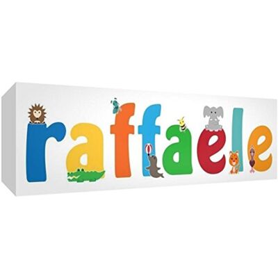 Little Helper Leinwand-Nursery mit Frontblende, Position personalisierbar mit Namen kinderleicht Raphael 15 x 42 x 4 cm mehrfarbig Little Helper Leinwand-Nursery mit Frontblende, Position personalisierbar mit Namen kinderleicht Raphael 15 x 42 x 4 cm mehrfarbig