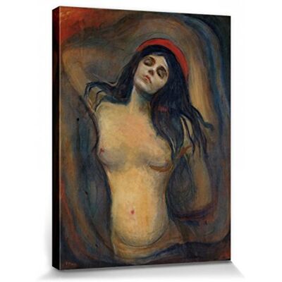 1art1 Edvard Munch Poster Madonna, 1894-1895 Bilder Leinwand-Bild Auf Keilrahmen XXL-Wandbild Poster Kunstdruck Als Leinwandbild 80x60 cm 1art1 Edvard Munch Poster Madonna, 1894-1895 Bilder Leinwand-Bild Auf Keilrahmen XXL-Wandbild Poster Kunstdruck Als Leinwandbild 80x60 cm