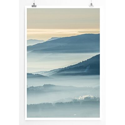Zone Home Bild Landschaft Natur – Gebirge im Nebel- Poster Fotodruck in höchster Qualität Zone Home Bild Landschaft Natur – Gebirge im Nebel- Poster Fotodruck in höchster Qualität