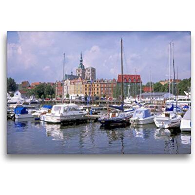 CALVENDO Premium Textil-Leinwand 45 x 30 cm Quer-Format Segelschiffhafen Stralsund Wandbild, HD-Bild auf Keilrahmen, Fertigbild auf hochwertigem Vlies, Leinwanddruck von Lothar Reupert CALVENDO Premium Textil-Leinwand 45 x 30 cm Quer-Format Segelschiffhafen Stralsund Wandbild, HD-Bild auf Keilrahmen, Fertigbild auf hochwertigem Vlies, Leinwanddruck von Lothar Reupert