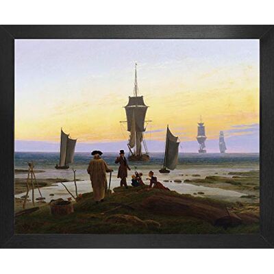 1art1 Caspar David Friedrich Poster Kunstdruck Bild und MDF-Rahmen Die Lebensstufen, 1835 (50 x 40cm) 1art1 Caspar David Friedrich Poster Kunstdruck Bild und MDF-Rahmen Die Lebensstufen, 1835 (50 x 40cm)