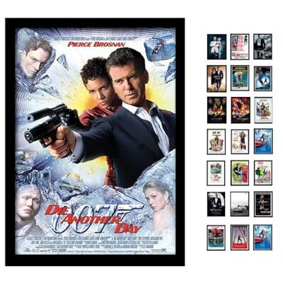 iPosters James Bond Gerahmter Kunstdruck, mit Motiv, englischem Text Die Another Day, A3 iPosters James Bond Gerahmter Kunstdruck, mit Motiv, englischem Text Die Another Day, A3
