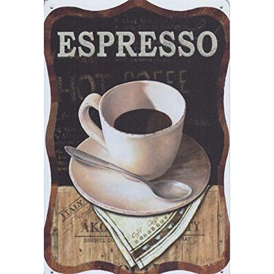Visario Blechschild Bild Espresso 30x20cm 2329 Verschiedene Bilder, Wandbilder und Schilder zur Auswahl. Visario Blechschild Bild Espresso 30x20cm 2329 Verschiedene Bilder, Wandbilder und Schilder zur Auswahl.