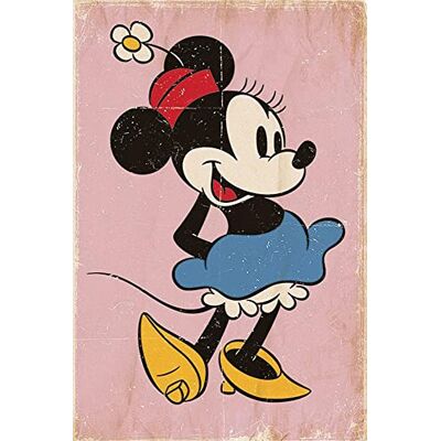 Disney Minnie Mouse Poster Retro Pink (61cm x 91,5cm) Disney Minnie Mouse Poster Retro Pink (61cm x 91,5cm)