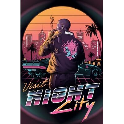 empireposter Cyberpunk Poster Visit Night City empireposter Cyberpunk Poster Visit Night City