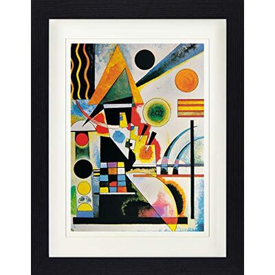 1art1 Wassily Kandinsky Poster Balancement, 1925 Gerahmtes Bild Mit Edlem Passepartout Wand-Bilder Im Bilderrahmen 40x30 cm 1art1 Wassily Kandinsky Poster Balancement, 1925 Gerahmtes Bild Mit Edlem Passepartout Wand-Bilder Im Bilderrahmen 40x30 cm