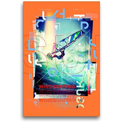 CALVENDO Premium Textil-Leinwand 50 x 75 cm Hoch-Format Windsurfen Wandbild, HD-Bild auf Keilrahmen, Fertigbild auf hochwertigem Vlies, Leinwanddruck von Peter Roder CALVENDO Premium Textil-Leinwand 50 x 75 cm Hoch-Format Windsurfen Wandbild, HD-Bild auf Keilrahmen, Fertigbild auf hochwertigem Vlies, Leinwanddruck von Peter Roder
