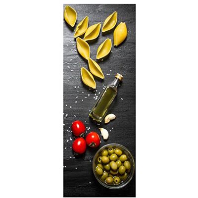 levandeo Glasbild 80x30cm Wandbild aus Glas Küche Pasta Nudeln Oliven Italien levandeo Glasbild 80x30cm Wandbild aus Glas Küche Pasta Nudeln Oliven Italien