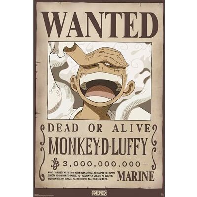 GB eye Poster ONE PIECE Chibi Wanted Luffy Wano – Offizielles Produkt – Format 52 x 38 cm – hochwertiges laminiertes Papier – Manga-Poster GB eye Poster ONE PIECE Chibi Wanted Luffy Wano – Offizielles Produkt – Format 52 x 38 cm – hochwertiges laminiertes Papier – Manga-Poster