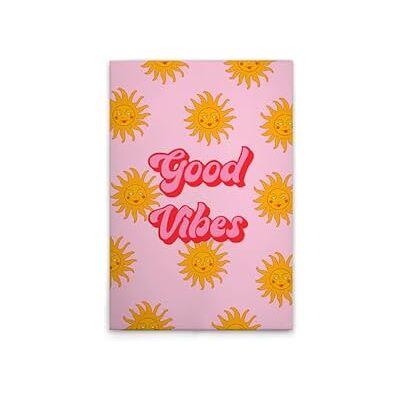 A.S. Création Leinwandbild Retrobild Bunt "Good Vibes" Wandbild in Rosa, Pink 50 x 75 cm DD132652 A.S. Création Leinwandbild Retrobild Bunt "Good Vibes" Wandbild in Rosa, Pink 50 x 75 cm DD132652