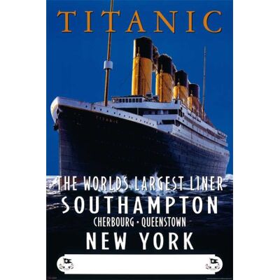 empireposter Titanic Advertising Schiffe Ships Film Poster Plakat Druck Grösse 61x91,5 + 2 St Posterleisten Kunststoff 62 cm schwarz empireposter Titanic Advertising Schiffe Ships Film Poster Plakat Druck Grösse 61x91,5 + 2 St Posterleisten Kunststoff 62 cm schwarz