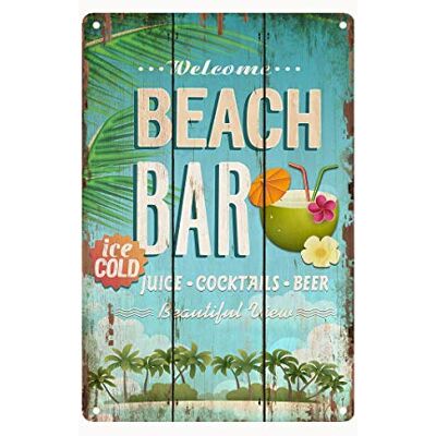 Visario Bild Blechschild Beach Bar 30x20cm 2310 Verschiedene Bilder Wandbilder zur Auswahl. Visario Bild Blechschild Beach Bar 30x20cm 2310 Verschiedene Bilder Wandbilder zur Auswahl.