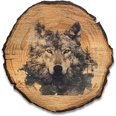 DRO Design Wolf Größe 20cm Rustikales Wandbild im Vintage Look – Holzoptik Wanddeko mit Motiv für Wohnzimmer und Flur – Geschenkidee für Tierliebhaber, Wandgemälde DRO Design Wolf Größe 20cm Rustikales Wandbild im Vintage Look – Holzoptik Wanddeko mit Motiv für Wohnzimmer und Flur – Geschenkidee für Tierliebhaber, Wandgemälde