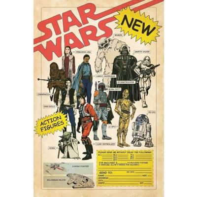 Pyramid Poster Star Wars Action Figures 61x91,5cm Pyramid Poster Star Wars Action Figures 61x91,5cm