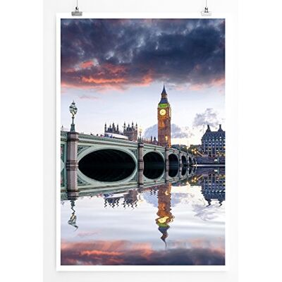Zone Home Bild Architekturfotografie – Sonnenaufgang an der Westminster Bridge London UK- Poster Fotodruck in höchster Qualität Zone Home Bild Architekturfotografie – Sonnenaufgang an der Westminster Bridge London UK- Poster Fotodruck in höchster Qualität