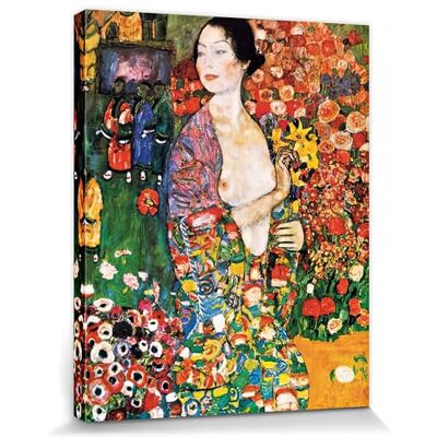 1art1 Gustav Klimt Poster Die Tänzerin, 1916 Bilder Leinwand-Bild Auf Keilrahmen XXL-Wandbild Poster Kunstdruck Als Leinwandbild 50x40 cm 1art1 Gustav Klimt Poster Die Tänzerin, 1916 Bilder Leinwand-Bild Auf Keilrahmen XXL-Wandbild Poster Kunstdruck Als Leinwandbild 50x40 cm