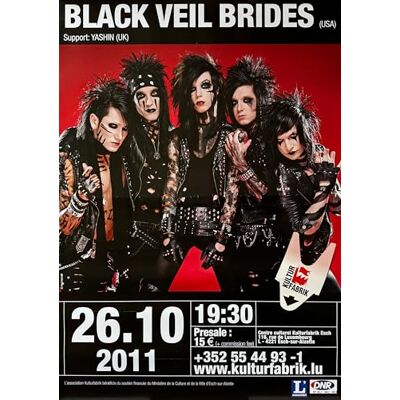 Unbekannt Black Veil Brides – 2011 – 60 x 84 cm zeigt/Poster Unbekannt Black Veil Brides – 2011 – 60 x 84 cm zeigt/Poster