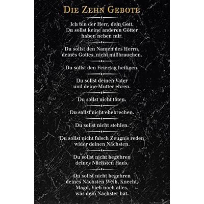 empireposter Die 10 Gebote Schwarz Inspirations Poster Druck Größe cm + 2 St Posterleisten Kunststoff 62 cm schwarz empireposter Die 10 Gebote Schwarz Inspirations Poster Druck Größe cm + 2 St Posterleisten Kunststoff 62 cm schwarz
