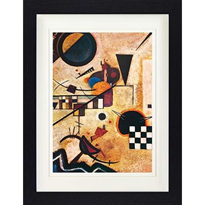 1art1 Wassily Kandinsky Poster Gegenklänge, 1924 Gerahmtes Bild Mit Edlem Passepartout Wand-Bilder Im Bilderrahmen 40x30 cm 1art1 Wassily Kandinsky Poster Gegenklänge, 1924 Gerahmtes Bild Mit Edlem Passepartout Wand-Bilder Im Bilderrahmen 40x30 cm