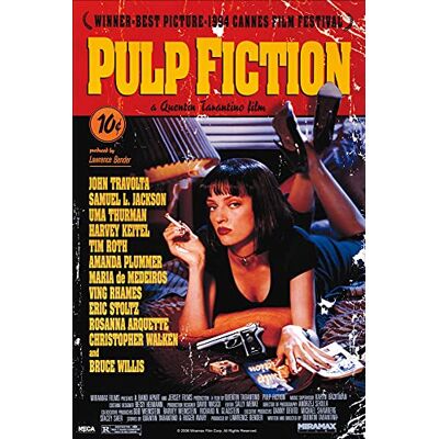1art1 Pulp Fiction Poster Filmplakat, Quentin Tarantino Plakat Bild 91x61 cm 1art1 Pulp Fiction Poster Filmplakat, Quentin Tarantino Plakat Bild 91x61 cm