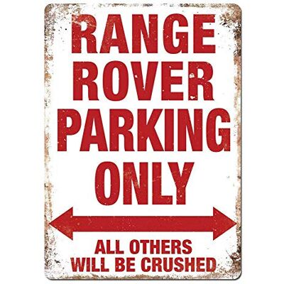 Hunnry Range Rover Parking Only Iron Painting Vintage Plakette Wand Blechschild Retro Kreativität Metall Blech Dekoration Poster für Cafe Bier Bar Wohnzimmer Schlafzimmer Zuhause Hunnry Range Rover Parking Only Iron Painting Vintage Plakette Wand Blechschild Retro Kreativität Metall Blech Dekoration Poster für Cafe Bier Bar Wohnzimmer Schlafzimmer Zuhause