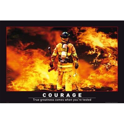 empireposter Motivational Courage Motivation Feuerwehr Helden Heroes Poster Plakat Druck Grösse 91,5x61 cm + 2 St Posterleisten Alu 93,5 cm empireposter Motivational Courage Motivation Feuerwehr Helden Heroes Poster Plakat Druck Grösse 91,5x61 cm + 2 St Posterleisten Alu 93,5 cm