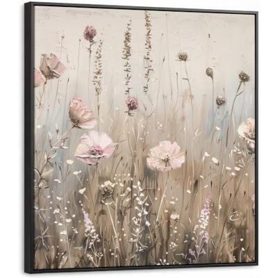 OnlyWow © Leinwand Bilder Gemälde Mit Holzrahmen Wand Deko Wandgemälde Art 90x90 cm Stilvoll Wohnungs Wohnzimmer Pictures Flur Schlafzimmer Über Bett Blumen Rosa Beige OnlyWow © Leinwand Bilder Gemälde Mit Holzrahmen Wand Deko Wandgemälde Art 90x90 cm Stilvoll Wohnungs Wohnzimmer Pictures Flur Schlafzimmer Über Bett Blumen Rosa Beige