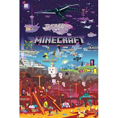 GB eye FP4521 Minecraft World Beyond Maxi-Poster 61 x 91,5 cm GB eye FP4521 Minecraft World Beyond Maxi-Poster 61 x 91,5 cm