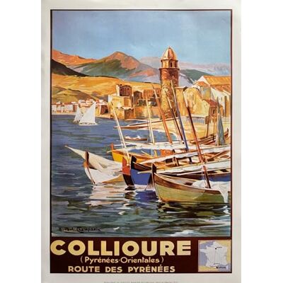 Unbekannt Collioure – Champseix – 50 x 70 cm zeigt/Poster Unbekannt Collioure – Champseix – 50 x 70 cm zeigt/Poster