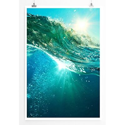 Zone Home Bild Art Fotos – Klare Blaue Meereswelle- Poster Fotodruck in höchster Qualität Zone Home Bild Art Fotos – Klare Blaue Meereswelle- Poster Fotodruck in höchster Qualität