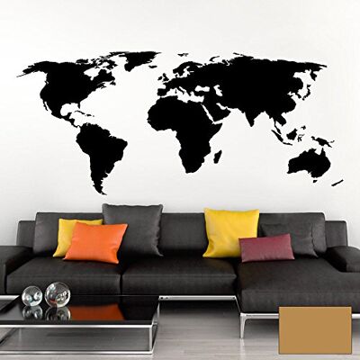 Grandora Wandtattoo Weltkarte Erde Globus Karte I Hellbraun 200 x 87 cm I Welt Atlas Schlafzimmer Wohnzimmer Wandsticker Wandaufkleber W698 Grandora Wandtattoo Weltkarte Erde Globus Karte I Hellbraun 200 x 87 cm I Welt Atlas Schlafzimmer Wohnzimmer Wandsticker Wandaufkleber W698