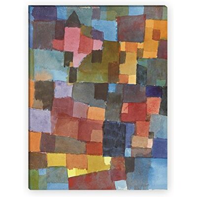 WANDKINGS Leinwandbilder von Paul Klee Wähle ein Motiv & Größe: "Raumarchitekturen" 60 x 80 cm WANDKINGS Leinwandbilder von Paul Klee Wähle ein Motiv & Größe: "Raumarchitekturen" 60 x 80 cm