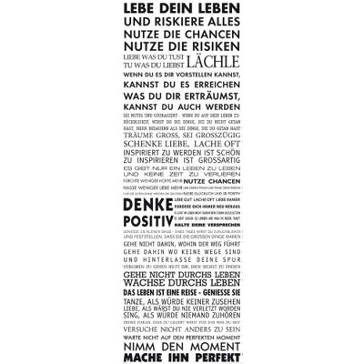 empireposter Motivational Lebe Dein Leben Motivations Tür Poster Plakat Druck Grösse 53x158 cm + 1 Packung Powerstrips® Inhalt 20 Stück empireposter Motivational Lebe Dein Leben Motivations Tür Poster Plakat Druck Grösse 53x158 cm + 1 Packung Powerstrips® Inhalt 20 Stück