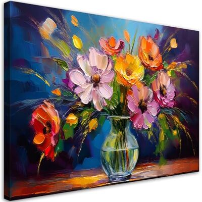 Feeby Leinwand Bilder Bild Wohnzimmer Bunt Blumenstrauß in einer Vase 60x40 cm 1tlg Deko Schlafzimmer Groß Dekoration Canvas Gemälde Modern Wandbilder Kunstdruck Feeby Leinwand Bilder Bild Wohnzimmer Bunt Blumenstrauß in einer Vase 60x40 cm 1tlg Deko Schlafzimmer Groß Dekoration Canvas Gemälde Modern Wandbilder Kunstdruck