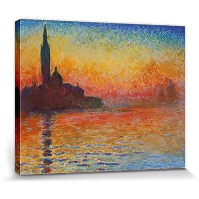 1art1 Claude Monet Poster Abendstimmung In Venedig, 1908 Bilder Leinwand-Bild Auf Keilrahmen XXL-Wandbild Poster Kunstdruck Als Leinwandbild 80x60 cm 1art1 Claude Monet Poster Abendstimmung In Venedig, 1908 Bilder Leinwand-Bild Auf Keilrahmen XXL-Wandbild Poster Kunstdruck Als Leinwandbild 80x60 cm