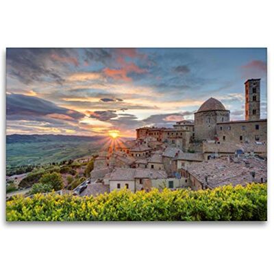 CALVENDO Premium Textil-Leinwand 120 x 80 cm Quer-Format Volterra in der Toskana Wandbild, HD-Bild auf Keilrahmen, Fertigbild auf hochwertigem Vlies, Leinwanddruck von Michael Valjak CALVENDO Premium Textil-Leinwand 120 x 80 cm Quer-Format Volterra in der Toskana Wandbild, HD-Bild auf Keilrahmen, Fertigbild auf hochwertigem Vlies, Leinwanddruck von Michael Valjak