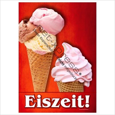 net-xpress Eisplakat Softeis Kugeleis A1 Werbeplakat Plakat Poster EIS Eiszeit net-xpress Eisplakat Softeis Kugeleis A1 Werbeplakat Plakat Poster EIS Eiszeit