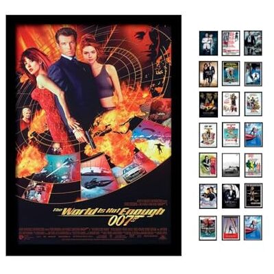 iPosters James Bond Gerahmter Kunstdruck, mit Motiv, englischem Text World Not Enough, A3 iPosters James Bond Gerahmter Kunstdruck, mit Motiv, englischem Text World Not Enough, A3