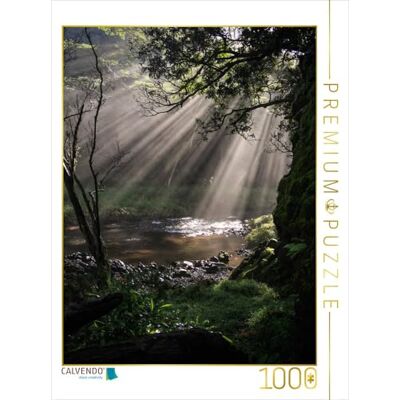 CALVENDO Puzzle Sonnenaufgang Wailua Falls Kauai 1000 Teile Lege-Größe 48 x 64 cm Foto-Puzzle für glückliche Stunden CALVENDO Puzzle Sonnenaufgang Wailua Falls Kauai 1000 Teile Lege-Größe 48 x 64 cm Foto-Puzzle für glückliche Stunden