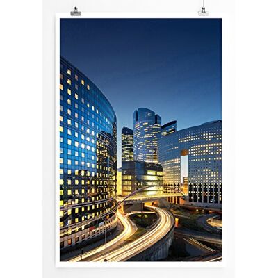 Zone Home Bild Architekturfotografie – Wolkenkratzer und Lichtbahnen- Poster Fotodruck in höchster Qualität Zone Home Bild Architekturfotografie – Wolkenkratzer und Lichtbahnen- Poster Fotodruck in höchster Qualität
