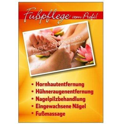 net-xpress Werbeplakat für professionelle Fußpflege DIN A1, Plakat Poster Nagelstudio net-xpress Werbeplakat für professionelle Fußpflege DIN A1, Plakat Poster Nagelstudio