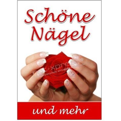 net-xpress Werbeplakat für schöne Fingernägel DIN A1, Plakat Poster Nagelstudio net-xpress Werbeplakat für schöne Fingernägel DIN A1, Plakat Poster Nagelstudio