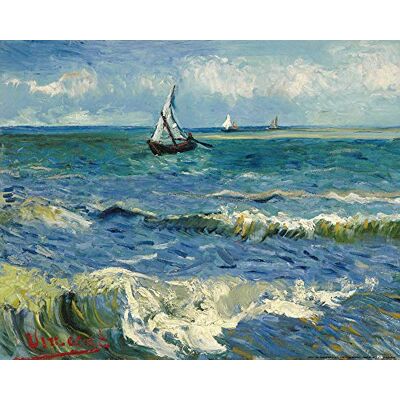 1art1 Vincent Van Gogh Poster Das Meer Bei Saintes- Maries-de-la-Mer, 1888 Kunstdruck Bild 50x40 cm 1art1 Vincent Van Gogh Poster Das Meer Bei Saintes- Maries-de-la-Mer, 1888 Kunstdruck Bild 50x40 cm